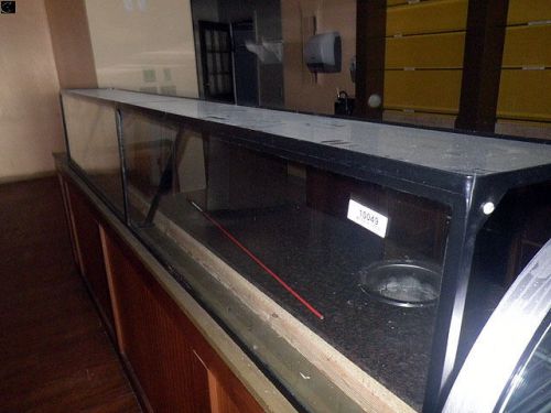 counter top sneeze guard 108&#034;, metal frame and glass