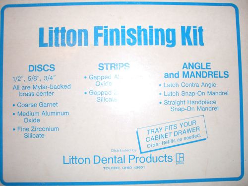 Dental finishing kit includes contranglel handpiece