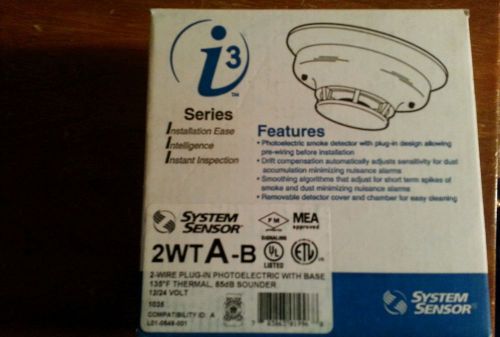 I3 series photoelectric smoke detector 2WTA-B new in box