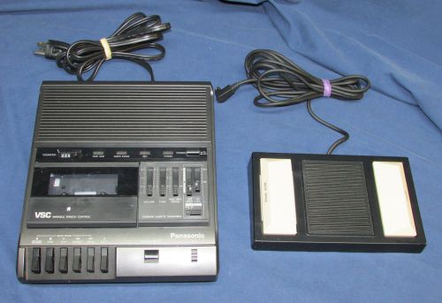 Panasonic RR-830 Dictation Dictator Cassette Tape Transcriber With Foot Pedal