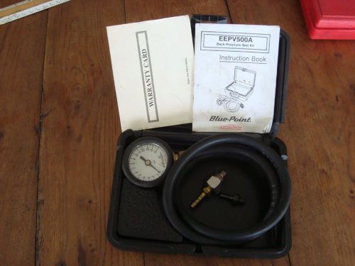 Blue Point Tool, Back Peressure Tester EEPV500A in correct box