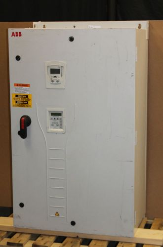 Vfd, 75hp, e-clipse bypass, hvac, 480v 3ph, ach550-bcr-097a-4, abb for sale