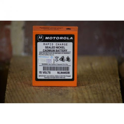 Motorola Rapid Charge Sealed Nickel Cadmium Battery 15 Volt NLN4463B