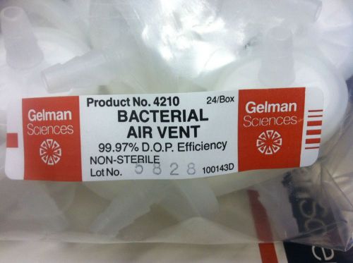 Gelman Sciences Bacterial Air Vent, #4210, 24/box.