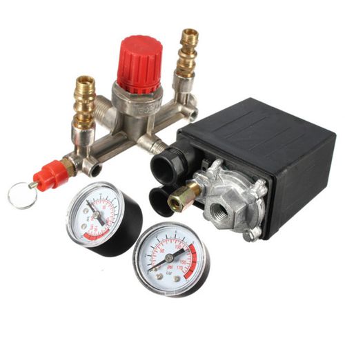 Heavy duty air compressor pump pressure control switch with valve gauges for sale