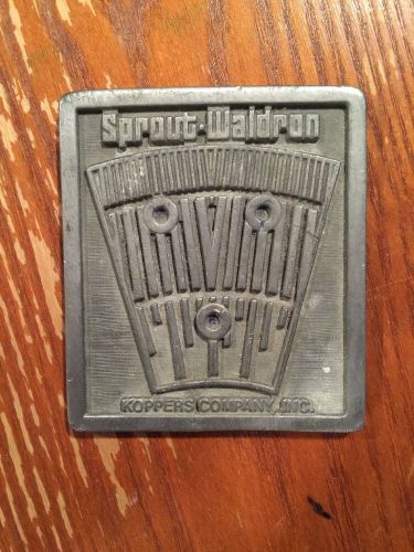 Sprout-Waldron Koppers Company, Inc. Paper Weight - Very Hard To Find! Rare!