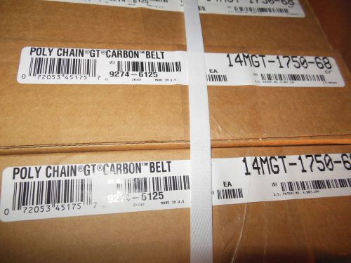 Gates 9274-6125 poly chain GT carbon belt 14MGT-1750-68