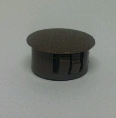 25 pcs brown plastic dome snap in 3/4&#034; hole plug cover for sale