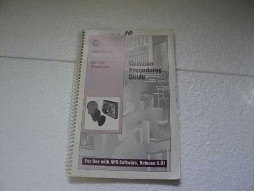 Allen bradley slc 500 processors common procedures guide abt-1747-tsj50 6.01 for sale
