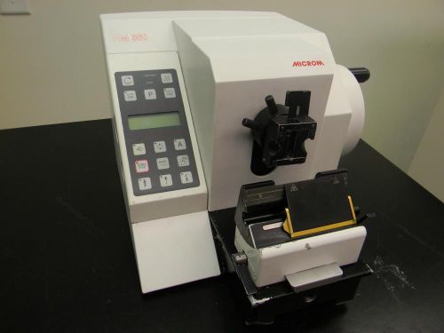 Microm hm360 rotary microtome automatic/manual with blade holder for sale