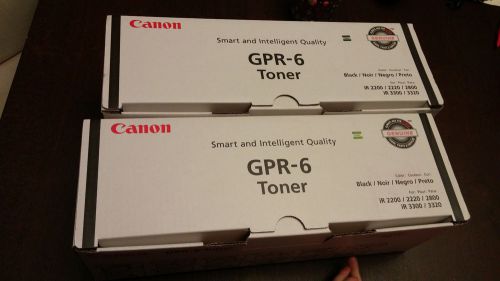 Lot of 2 Canon GPR-6 OEM Toner Cartridge: Black 6647A003AA