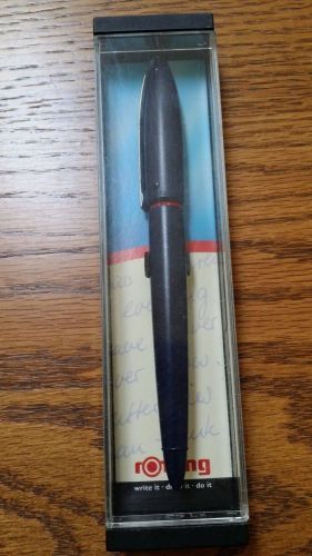 New Vintage Rotring Rivette Fountain Pen Nautic Blue Size M #022566 New in Box