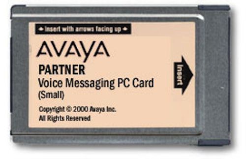 AVAYA PARTNER VOICE MESSAGING PC CARD SMALL VOICEMAIL CARD