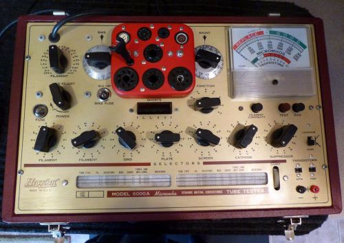 Hickok 6000a vacuum tube tester excellent cosmetic condition mutual conductance for sale