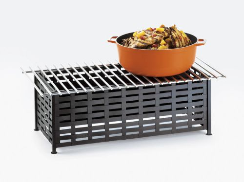 Cal-Mil Iron Lattice Rectangle Stand with Grill