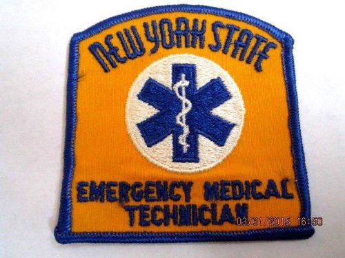 New York State EMT Emergency Medical Technician patch ORANGE VERSION NYS NY