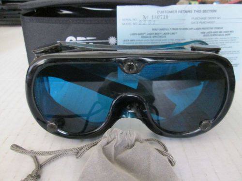 GPT LASER GOGGLES LASER-GARD  BLUE VERY NICE USED COND READ DISCRIPTION