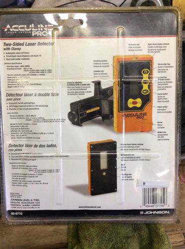Johnson level two sided laser detector 40-6710 for sale