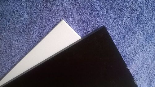 1/2&#034; thick black starboard 12&#034; x 27&#034; - good for boat panels for sale