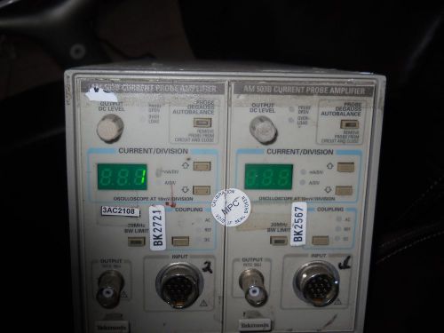 Tektronix TM502A 2-Slot Mainframe w2/AM503B Current Probe Amplifiers