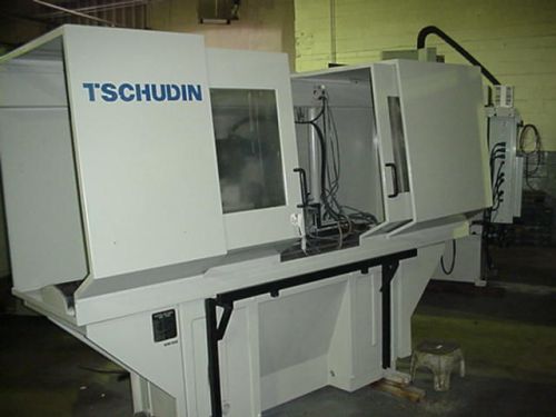 1998 tschudin pl65a cnc angle head grinder - fanuc18g control-under power- video for sale