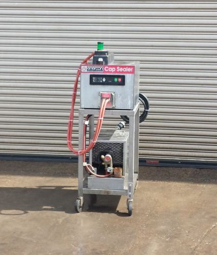Enercon 2KW Induction Cap Sealer with SS Cart  and 2 Sealing Heads