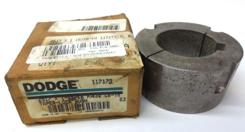 Dodge taper lock bushing 117173, 2517 x 1-15/16&#034; kw30, 1 15/16&#034;, 3.38&#034; od, steel for sale