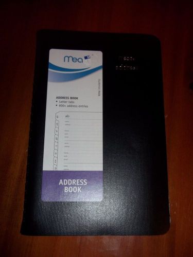 Mead Wire Bound Tabbed Black Address Book 80 Sheets S-701