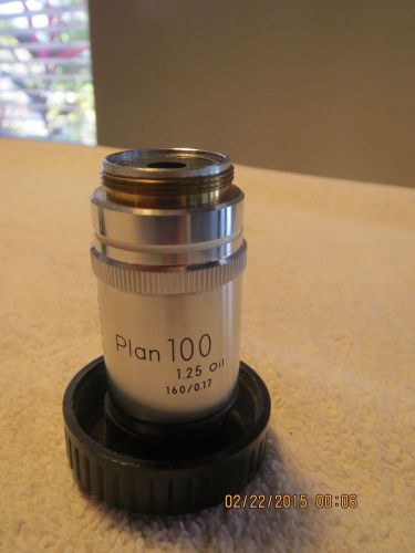 Nikon  Plan 100x 1.25na oil immersion objective, 160/0.17