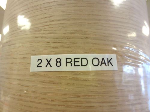 Unfinished Red Oak Wood Veneer 24&#034; X 96&#034; Roll With 20mil Wood Backing