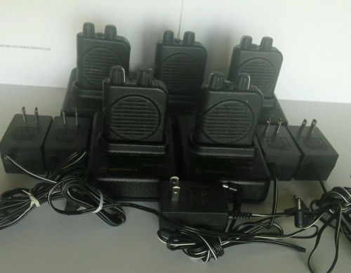 Lot of 5 Motorola Minitor IV VHF 151-158 MHz  single chl pagers ,A03KUS7238AC