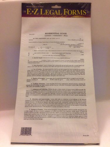 Residential Lease Legal Form