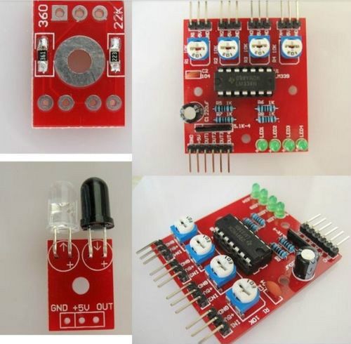 New 4 ways infrared detection tracing sensors obstacle avoidance For Arduino car