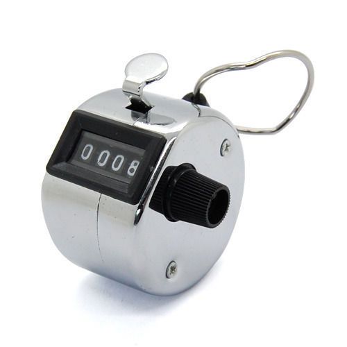 Mechanical Hand Tally Number Counter Click Clicker 4 Digit Counting Manual