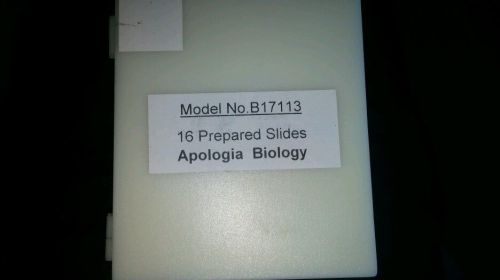 Apologia Biology 16 Prepared Glass Microscope Slides Model No. B17113