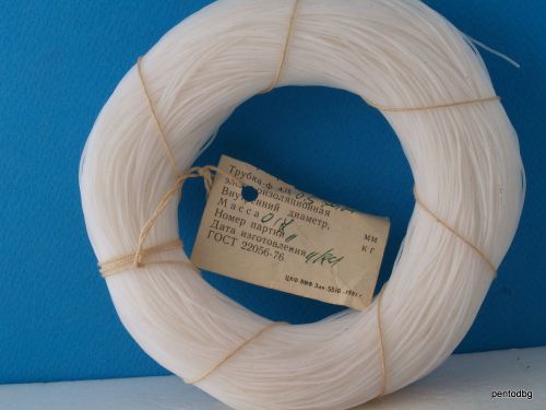 0,170kg~170m TEFLON PTFE F-4D TUBING  ID-0.5mm ED-0.9mm WALL-0.2mm USSR MILITARY