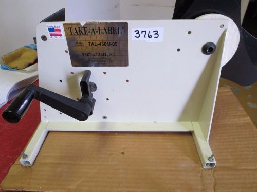 Take-a-label tal-450m-05 manual feed label dispenser for sale