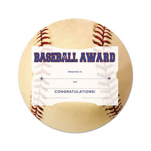 Southworth Motivations Baseball Sports Certificate Award Kit and Holder, 10/pk