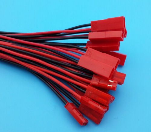10 Pairs JST 2P Wire Connectors 22AWG Pitch 2.54mm Female and Male Each 15cm
