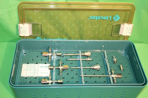 Linvatec Sterilization Tray - 2 Level Tray w/ cannulas and obturators QuickLatch