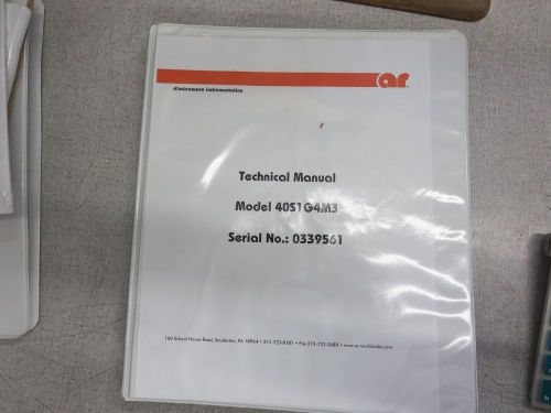 AR Technical Manual Mo. 40S1G4M3 s/n 0339561