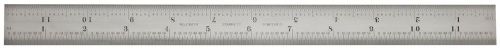 new STARRETT C607R-12 0-12&#034; Spring Tempered Steel Rule With Inch Graduations, 7R