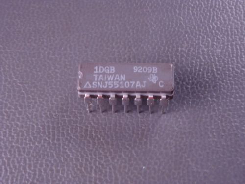 SNJ55107AJ Texas Instruments Ceramic DIP-14 Dual Line Receiver NOS