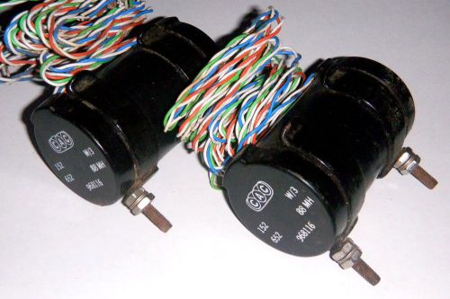 Pair Vintage C.A.C. 88MH 3 Pair Telephone Load / Loading Coils
