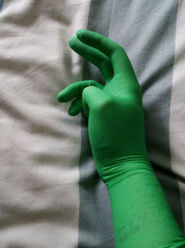 Green Latex Surgical Fetish Medical Rubber Gloves
