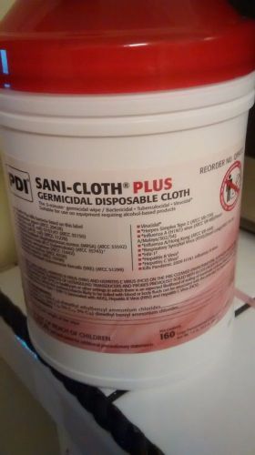 Sani Cloth Plus Germicidal Disposable Cloths Expired 04/14 Kills HPV HIV Germs 6