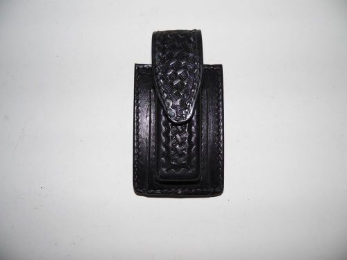 New Tex Shoemaker #220SC Leather Duty Mag Holster for 9MM DS  H/S B/W (359)