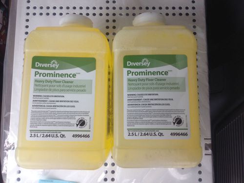 ***  Lot of 2 Diversey ***  Prominence Heavy Duty Floor Cleaner 2.5L 4996466