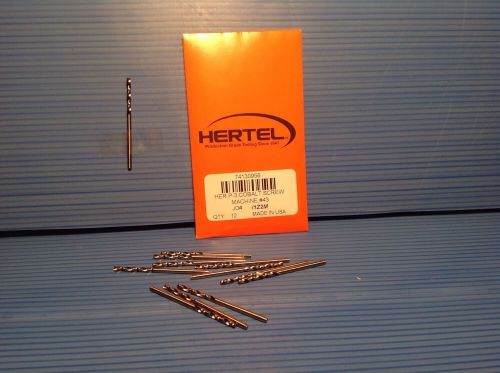 Hertel 74130956 - NO.43 135D HERTEL COB SCREW MACH DRL- QTY:12