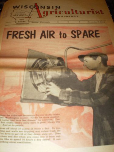 Wisconsin Agriculturist and Farmer Newspaper December 5, 1953